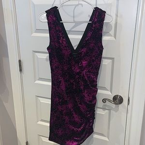 Mini velvet dress
